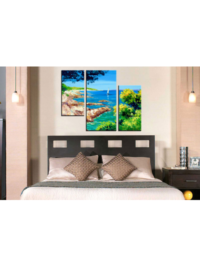 Модульная картина "Скалистый берег"