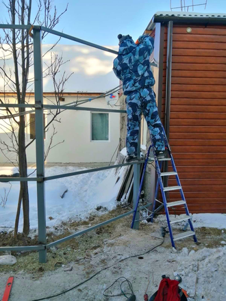 Забор из сайдинга 0,5 мм высота 1,8 м