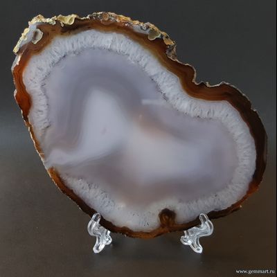 Агат — полированная пластина «Слоненок» 142*100*5 мм