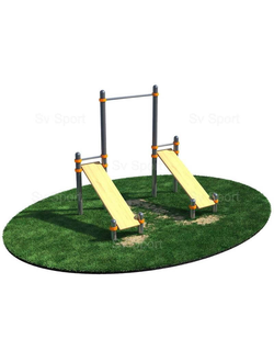 Спортивный комплекс Sv Sport Workout турник и две скамьи для пресса ВОРК46