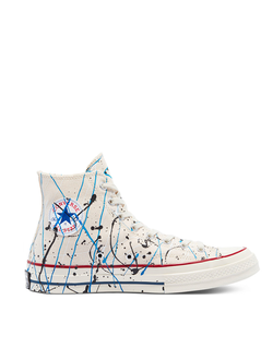 Кеды Converse Chuck 70 Archive Paint Splatter Белые Высокие 170802c фото