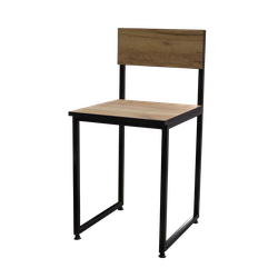 Современный обеденный стул с металлическим каркасом