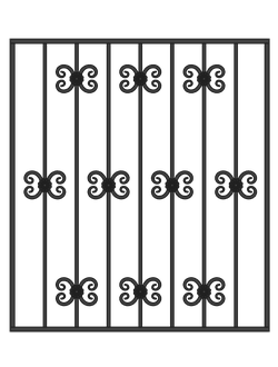 ОКОННАЯ РЕШЕТКА арт.РК-09
