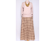 ЮБКА-БРЮКИ "КЛЕТКА" вишневая, бежевая до р.54