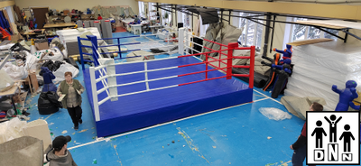 Ринг боксерский на помосте разборный