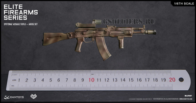 Автомат АК-105 1/6 AK105 SET SPETSNAZ ASSAULT RIFLE (EF007) - DAMTOYS