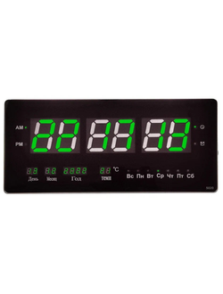 Электронные настенные часы Орбита OT-CLW10 зеленые
