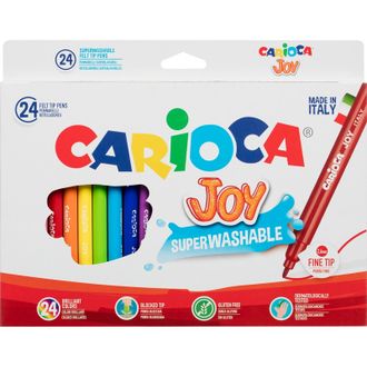 Фломастеры 24 цвета CARIOCA JOY, Вентилируемый колпачок  40615