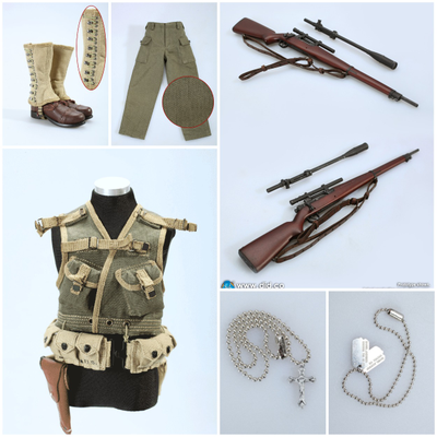 РЯДОВОЙ ДЭНИЭЛ ДЖЕКСОН (СПАСТИ РЯДОВОГО РАЙАНА) - Коллекционная ФИГУРКА 1/6 scale WWII US 2nd Ranger Battalion Series 4 Private Jackson (A80144) - DID