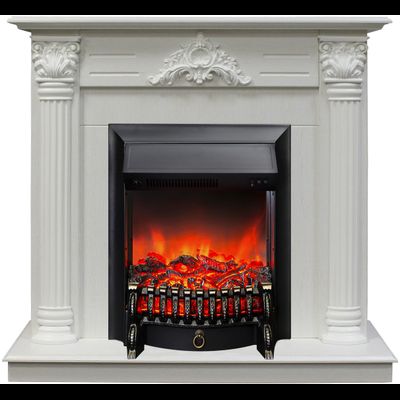 Электрокамин Сантана WT с очагом Fobos