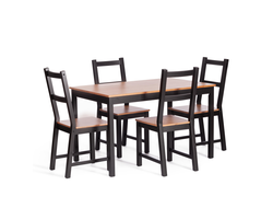 Обеденный комплект Соната антик/черный