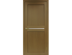 Межкомнатная дверь "Турин-520.121" орех (стекло сатинато)