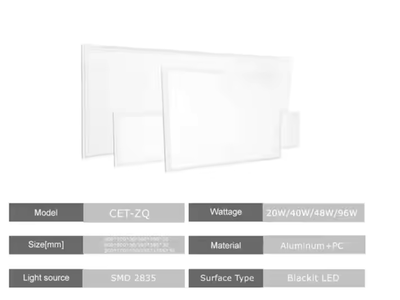 Квадратный светодиодный панельный светильник 48 Вт