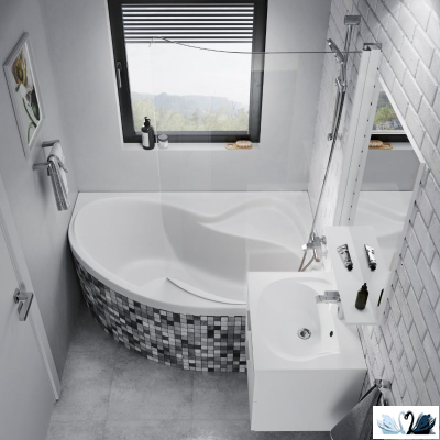 Ванна Ravak Rosa II 160x105 см CL21000000, акриловая, правая асимметричной формы