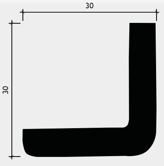 Карниз 1.50.156 - 30*30*2000мм