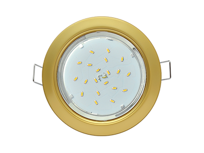 Светильник встраиваемый Ecola GX53-H4 Сатин-Золото 38х106