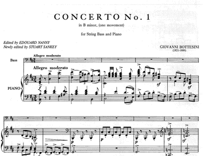 Bottesini Concerto No.1 b minor for String Bass and Piano (One movement)