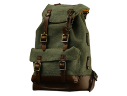 Винтажный рюкзак (оливковый, лимитированная версия) (для коллекционных фигур 30 см) масштаб 1 к 6 Gathering Trend Series Backpack American tent cloth (JC002) - YUANXINGSHI