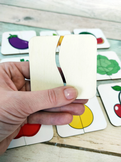 Картинки-половинки ЛАЙТ "Овощи-фрукты"