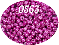 Бисер Zlatka 8/0 10гр цвет № 0563 малиновый металлик