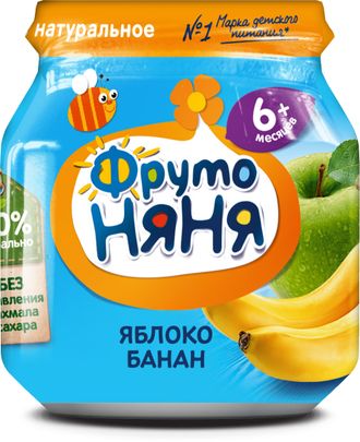 ФРУТОНЯНЯ 100г пюре яблоко банан