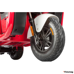 Электротрицикл Wanshida DOUHAO 60V 800Вт черно-бело-красный