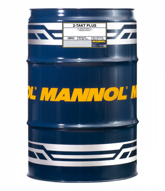 МОТОРНОЕ МАСЛО MANNOL 2-Takt Plus MN7204-DR 208L (Полусинтетика)