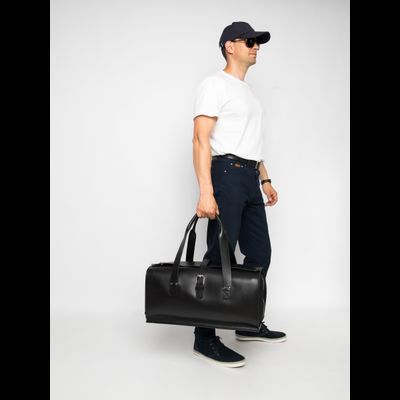 Кожаная дорожная сумка Gavardo Premium black (арт. 
4043-51)