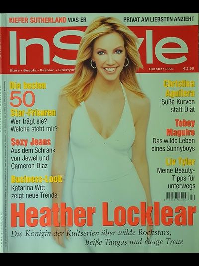 Instyle Germany Magazine October 2003 Heather Locklear, Женские иностранные журналы,Intpress