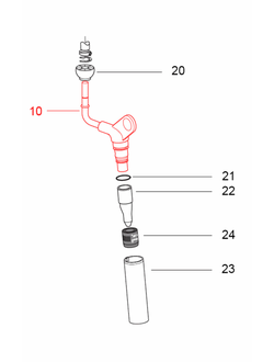 Паровая трубка для рожковых кофеварок Delonghi, 5513226301