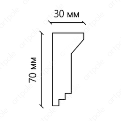 Карниз гладкий SKT7