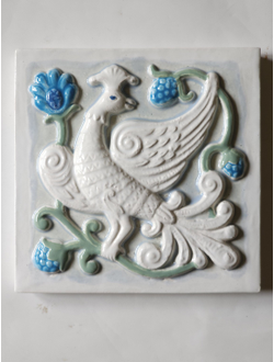 Изразцовая плитка "Древние символы" // 14*14 (средиземноморская)