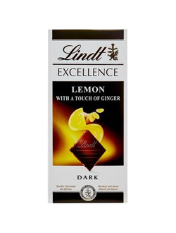 Шоколад Lindt Excellence темный с лимоном и имбирем 100 г