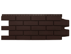 Фасадная панель "Клинкерный кирпич", цвет коричневый, серия стандарт