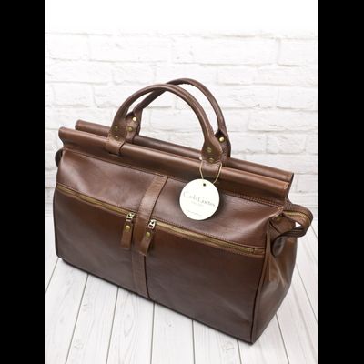 Кожаный саквояж Veano Premium brown (арт. 4004-53)