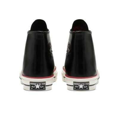 Кожаные конверсы чак 70 черные высокие 170093C купить в Спб