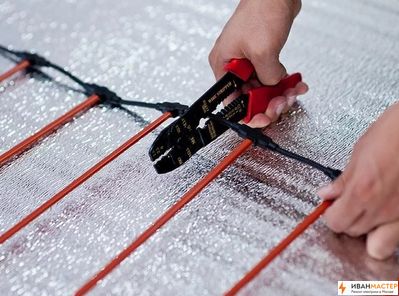 Ремонт греющего кабеля теплого пола в квартире ИВАНМАСТЕР