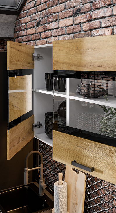 Абрау 2,0 м кухонный гарнитур Дуб золотой