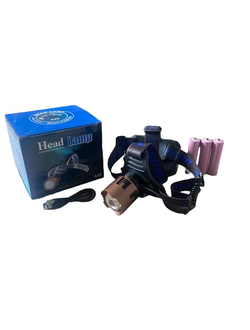 Фонарь налобный A49-TG , в комплекте: сам фонарь,  акум.бат и зарядный провод.