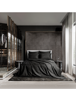 Комплект постельного белья  Diamond Икра (черный)