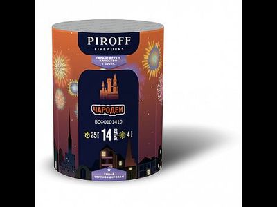 Батарея салютов ЧАРОДЕИ БСФ0101410 PIROFF | Neva-Salut.com