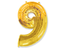 Фольгированная цифра-Золотая