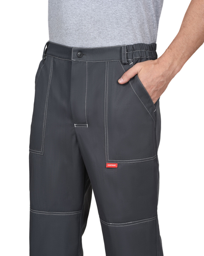 Костюм "СИРИУС-Мегион-РОСС" куртка короткая, брюки из антистат. ткани с МВО