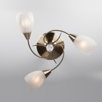 ЛЮСТРА С ПЛАФОНАМИ 30100/3 Virginia античная бронза