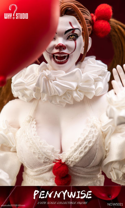 ПРЕДЗАКАЗ - Мисс Пеннивайз ("Оно") - Коллекционная фигурка 1/6 Pennywise (WS021) - WHY STUDIO ?ЦЕНА: 25900 РУБ.?