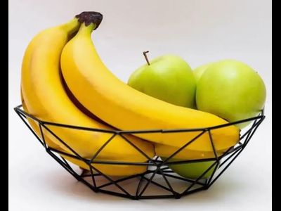 Корзина для фруктов сетка лофт черная d 26