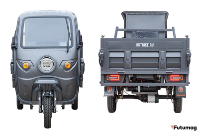 Грузовой электротрицикл Rutrike D5 1700 КАБИНА серый