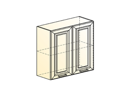 Кухонный Шкаф "АТЛАНТА" "ШКАФ НАВЕСНОЙ L800 Н720 (2 ДВ. ГЛ.)" (ЭМАЛЬ)