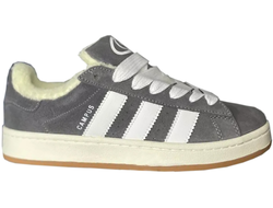 Adidas Campus 00s Deep Grey White с мехом