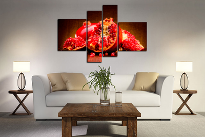 Модульная картина "Сочный гранат"